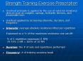 Strength Training Exercise Prescription Overload principl