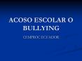 ACOSO ESCOLAR O BULLYING CEMPROC ECUADOR ACOSO ESCOLAR E