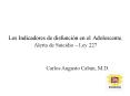 Los Indicadores de disfunci n en el Adolescente, Alerta d
