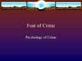 Fear of Crime Psychology of Crime The Figgie Report (1980