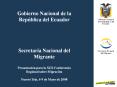 Gobierno Nacional de la Rep blica del Ecuador Secretar 