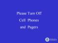 Please Turn Off Cell Phones and Pagers NDMS Logistic