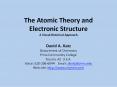 The Atomic Theory and Electronic Structure 
