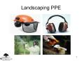Landscaping PPE Related Work Activities Creating shar