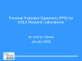 Personal Protective Equipment (PPE) for UCLA Researc