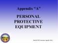 Appendix  A  PERSONAL PROTECTIVE EQUIPMENT Persona
