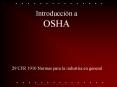 Introducci n a OSHA 29 CFR 1910 Normas para la industria e