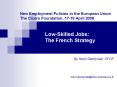 New Employment Policies in the European Union The Cicer