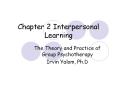 Chapter 2 Interpersonal Learning The Theory and Practice o