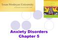 Anxiety Disorders Chapter 5 Anxiety Disorders Anxiet