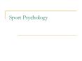Sport Psychology History of Sport Psych Chinese and Gree