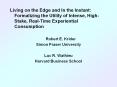 Living on the Edge and In the Instant: Formalizing th