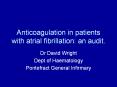 Anticoagulation in patients with atrial fibrillation: a