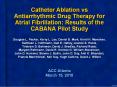 Antiarrhythmic Drug Therapy for Atrial Fibrillation: Result