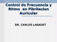 Control de Frecuencia y Ritmo en Fibrilacion Auricular DR