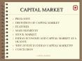 capital market prologue definition of capital marke