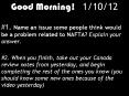 Good Morning! 1/10/12 Good Morning! 1/10/12 #1. Name a