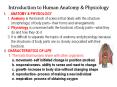 Introduction to Human Anatomy & Physiology ANATOMY 