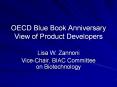 OECD Blue Book Anniversary View of Product Developers Lis