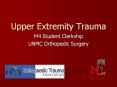 Upper Extremity Trauma Department of Orthopaedic Surgery an