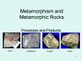 Metamorphism and Metamorphic Rocks Processes and Product