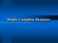 Single Complete Dentures Maxillary Single Dentures Mor