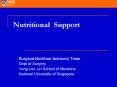 Nutritional Support Surgical Nutrition Advisory Team Dept o