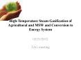 ... generator Superheater Gasifier Feeder Syngas Coole
