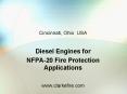 Diesel Engines for NFPA-20 Fire Protection Application
