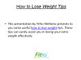 How to Lose Weight Tips