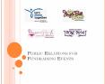 PUBLIC RELATIONS FOR FUNDRAISING EVENTS DEFINITION OF P