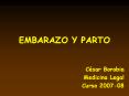 EMBARAZO Y PARTO C sar Borobia Medicina Legal Curso 2007-0