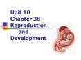 Unit 10 Chapter 38 Reproduction and Development Human Mal