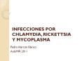 INFECCIONES POR CHLAMYDIA, RICKETTSIA Y MYCOPLASMA Pedr