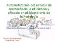 Automatizaci n del estudio de anemia:hacia la eficiencia 