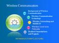 Wireless Communication Background of Wireless Communicatio