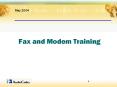 May 2004 Fax and Modem Training Modem Types T.30 FA