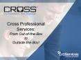 Cross Professional Services: From Out-of-the-Box t