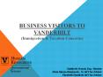BUSINESS VISITORS TO VANDERBILT (Immigration & Taxatio