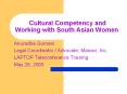 Cultural Competency and Working with South Asian Wome
