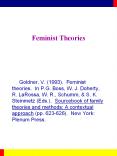 Feminist Theories Goldner, V. (1993). Feminist theories. I
