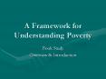 A Framework for Understanding Poverty Book Study Overview 