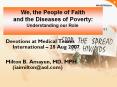 We, the People of Faith and the Diseases of Povert
