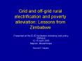 Grid and off-grid rural electrification and povert