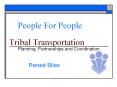 People For People Tribal Transportation Planning
