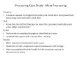 Processing Case Study  Meat Processing Situation Custome