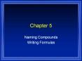 Naming Compounds Writing Formulas Systematic Naming Ther