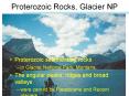 Proterozoic Rocks, Glacier NP Proterozoic sedimentary rock