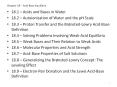 Chapter 18   Acid-Base Equilibria 18.1   Acids and Bases i