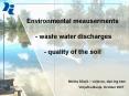 Environmental meauserments - waste water discharges 